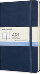 Moleskine Art Sketchbook Hard Cover, Large (5" x 8.25") Blank Sapphire Blue 104 Pages
