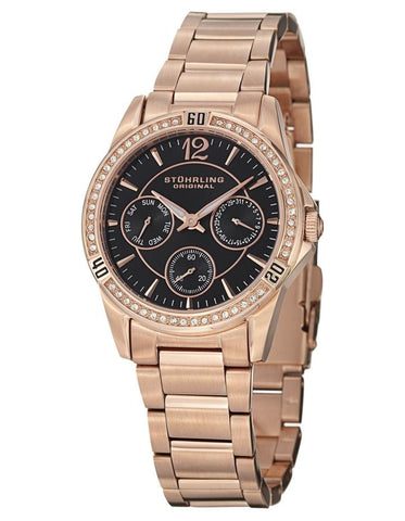 Stuhrling 914 03 Symphony Helena Marina Quartz Stainless Steel Date Womens Watch