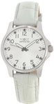 Invicta 17095 Silver-tone Case & Dial Mint Leather Strap Womens Watches