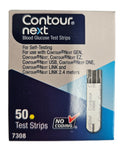 500 Contour Next Blood Glucose Test Strips For Self Testing 50 Test Strips Each Box No Coding Sealed Exp 2025+