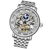 Stuhrling 3922 1 Special Reserve Automatic Dual Time Stainless Steel Mens Watch