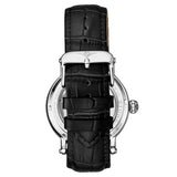 Stuhrling 4000 2 Legacy Automatic Dual Time Skeleton AM/PM Leather Mens Watch