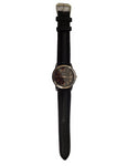 Auguste Reymond 69094 Swiss Made Automatic Date Black Leather Black Dial Mens Watch