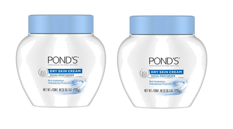 Ponds Dry Skin Cream Facial Moisturizer Rich Hydration 10.1 oz 286g (Pack of 2)