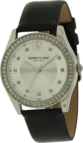 Kenneth Cole 10031697 Classic Black Leather Strap Womens Watch