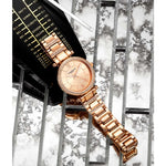 Stuhrling Original 3905 5 Vogue Quartz Stainless Steel Bracelet Womens Watch