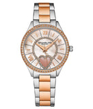 Stuhrling Original 4019 3 Saylor Mother of Pearl Quartz Two Tone Womens Watch