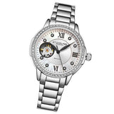 Stuhrling 3951 1 Automatic Mother of Pearl Stainless Steel Bracelet Womens Watch