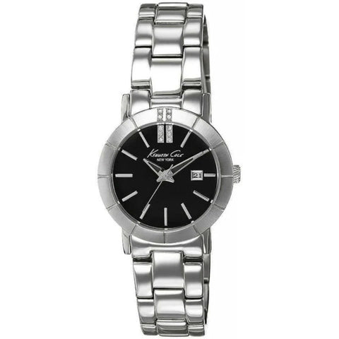 Kenneth Cole KC4878 Date Crystal Accented Date Stainless Steel Womens Watch