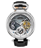 Stuhrling 4033 1 Modena  Automatic Dual Time Skeleton AM/PM Mens Watch