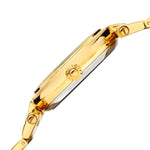 Burgi BUR148YG Quartz Crystal Accented Goldtone Bracelet Womens Watch