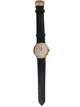 Auguste Reymond 39547 Swiss Made Automatic Date Black Leather Strap Mens Watch