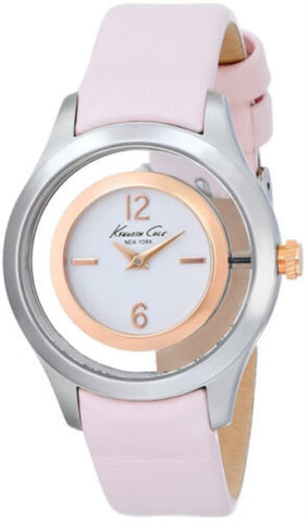 Kenneth Cole KC2859 Pink Leather Quartz Womens Watch