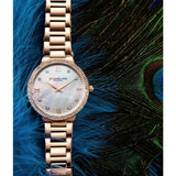 Stuhrling 3907 4 Symphony Quartz Crystal Accented Bracelet Womens Watch
