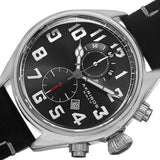 Akribos XXIV AK706SSB Chronograph Date Luminous Markers Leather Strap Mens Watch