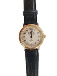 Auguste Reymond 39547 Swiss Made Automatic Date Black Leather Strap Mens Watch