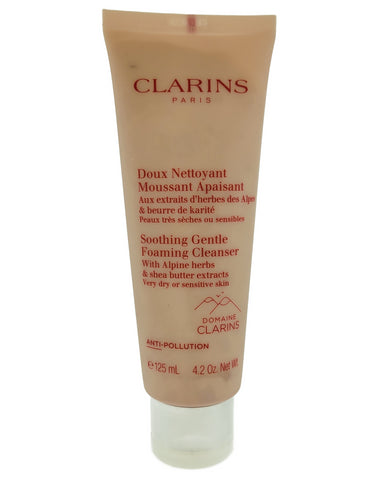 Clarins Soothing Gentle Foaming Cleanser Very Dry Skin Sealed 4.2oz 125ml Not In Box