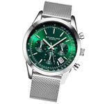 Stuhrling 3975 9 Preston Monaco Green Quartz Chronograph Date Mens Watch