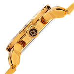 Akribos XXIV Men's AK814YGBU Chronograph Quartz Movement Watch with Blue Dial and Yellow Gold Bracelet