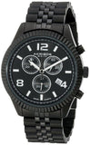 Akribos XXIV AK799BK Swiss Quartz Chronograph Date Bracelet Black Mens Watch