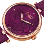 Burgi BUR152RG Diamond Markers Crystal Accented Rosetone Womens Watch Set