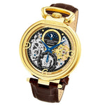 Stuhrling 889 02 Modena Legacy Automatic Dual Time Skeleton AM/PM Mens Watch