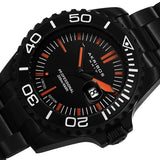 Akribos XXIV AK735BK Date Pro Diver Limited Edition Orange Accented Mens Watch