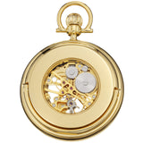 Stuhrling 6053 333333 Vintage Stainless Steel Mechanical Mens Pocket Watch