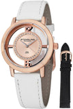 Stuhrling 388L2 SET 03 Winchester Tiara 16K Rose Gold Plated Womens Watch Set