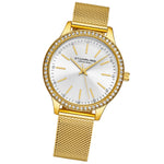 Stuhrling Original 4044 3 Quartz Classic Stainless Steel Mesh Bracelet Womens Watch