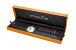 Stuhrling Original 555A.03 555A 03 Classic Ascot W/ Extra Strap Mens Watch Set