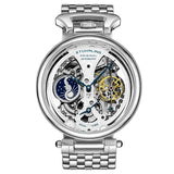 Stuhrling 4003 1 Legacy Automatic Dual Time AM/PM Skeleton Mens Watch