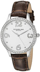 Stuhrling 560.01 Chic 560 01 Vogue Crystal Accented Quartz Leather Womens Watch