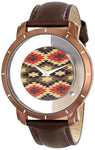 Akribos AK665XBR Impeccable Swiss Quartz Navajo Floating Dial Strap Mens Watch