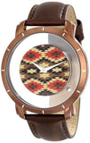 Akribos AK665XBR Impeccable Swiss Quartz Navajo Floating Dial Strap Mens Watch