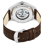 Stuhrling Original 3942 1 Automatic Skeleton Brown Leather Strap Mens Watch