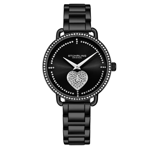 Stuhrling 3910 5 Vogue Valentina Quartz Crystal Accented Bracelet Womens Watch