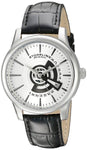 Stuhrling 787 01 787.01 Symphony Quartz Black Leather Strap Date Mens Watch