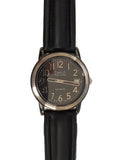 Auguste Reymond 69094 Swiss Made Automatic Date Black Leather Black Dial Mens Watch