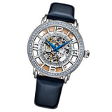 Stuhrling 3941 2 Winchester Automatic Skeleton Crystal Accented Womens Watch