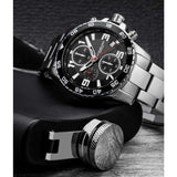 Stuhrling 3957 1 Quartz Chronograph Date Stainless Steel Bracelet Mens Watch