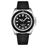 Stuhrling Original 4027 1 Quartz Black Leather Date Mens Watch