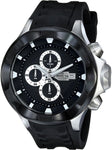 Invicta 16896 Black 50mm I Force Chronograph Date Silicone Strap Men's Watch
