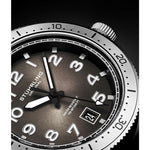 Stuhrling 3989 3 Monaco Quartz Date Black Leather Strap Mens Watch