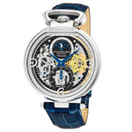 Stuhrling 889 01 Modena Legacy Automatic Dual Time Skeleton AM/PM Mens Watch