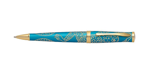 Cross AT0312-22 Year of the Monkey Tibetan Teal 23K Gold Plated Ballpoint Pen