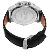 August Steiner AS8151SSB Swiss Quartz Chronograph Date Silver Black Mens Watch