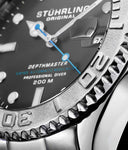 Stuhrling 893 02 Automatic Depthmaster Diver Stainless Steel Date Mens Watch