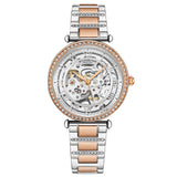 Stuhrling 4023 2 Automatic Skeleton Crystal Accented  Bracelet Womens Watch
