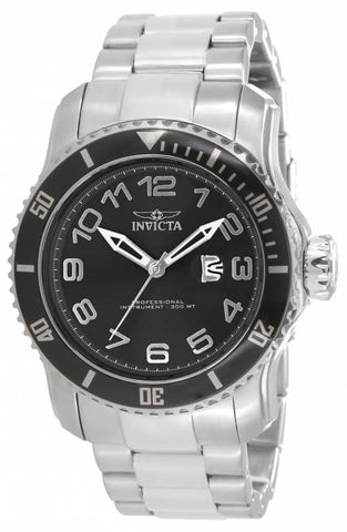 Invicta 15072 48mm Pro Diver Scuba Date Black Dial Bezel Bracelet Mens Watch